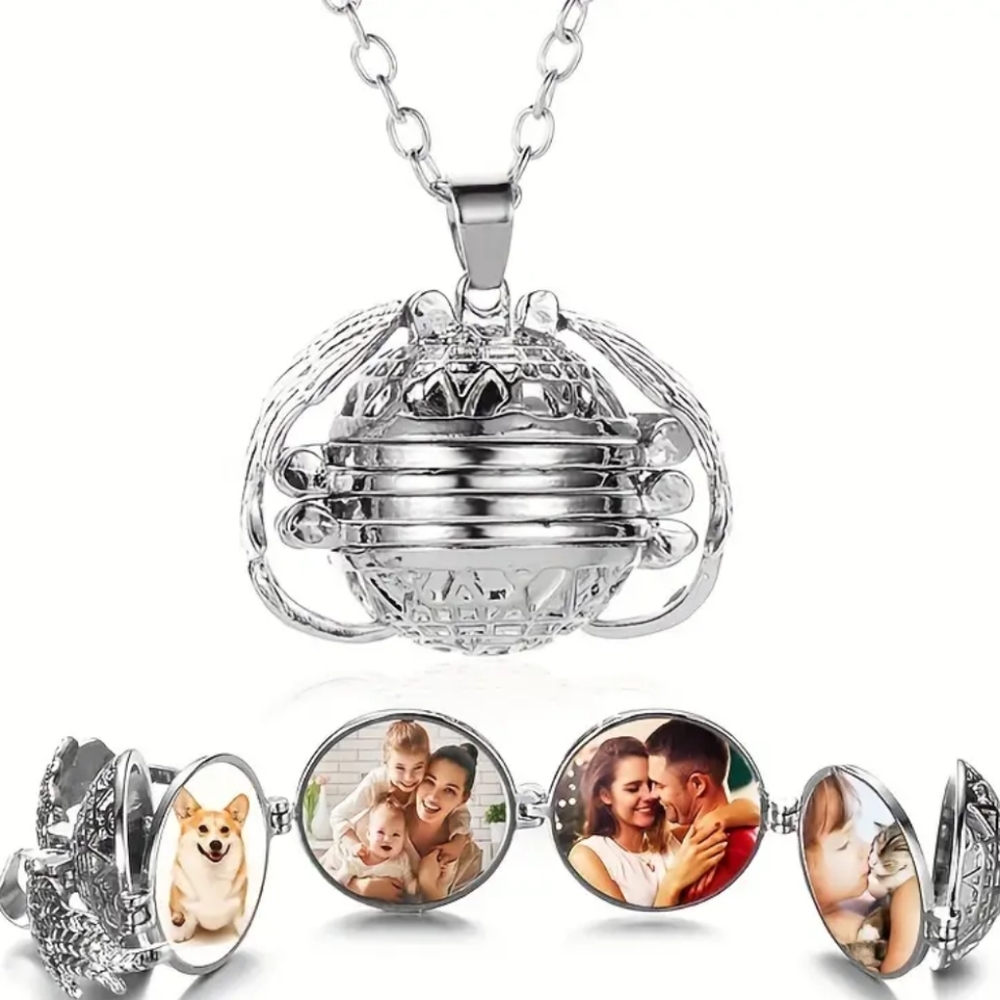 925 Sterling Silver Locket Charm Pendant Necklace